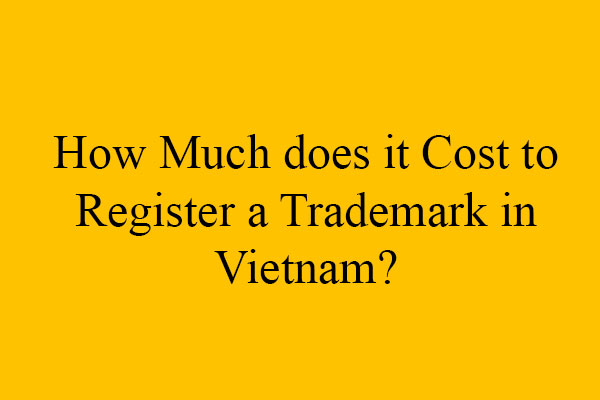 cost to register a trademark